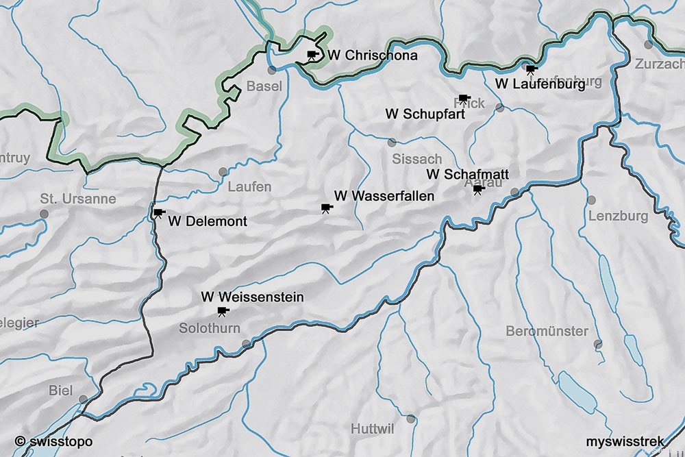 Karte-Webcams-Nordwestschweiz