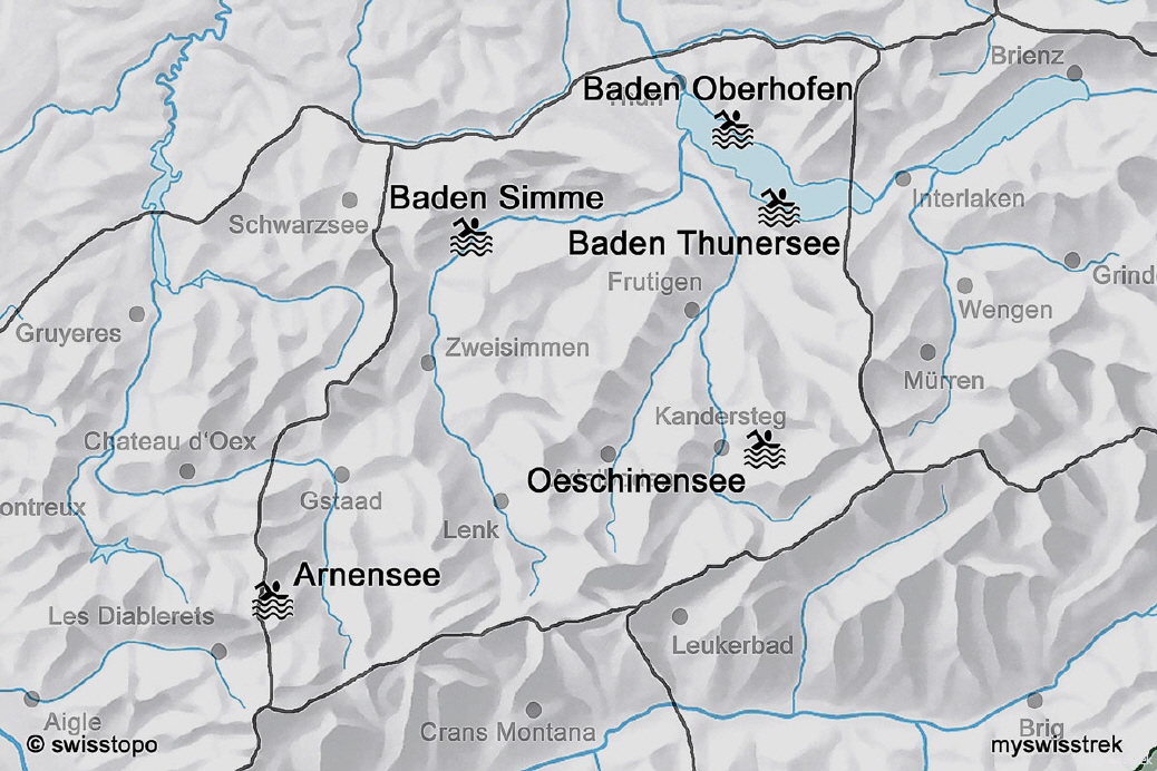 Lage Baden & Wellness Berner Oberland