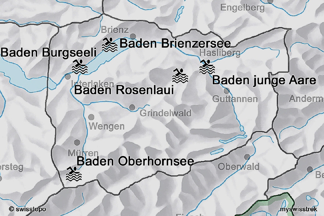 Lage Baden & Wellness Region Jungfrau