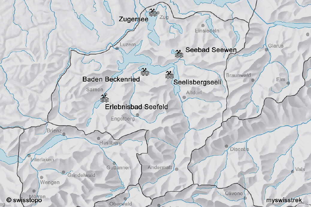 Lage Baden & Wellness Zentralschweiz