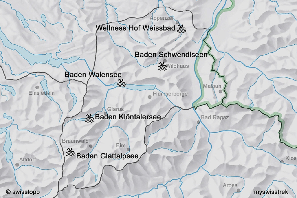 Lage Baden & Wellness Ostschweiz