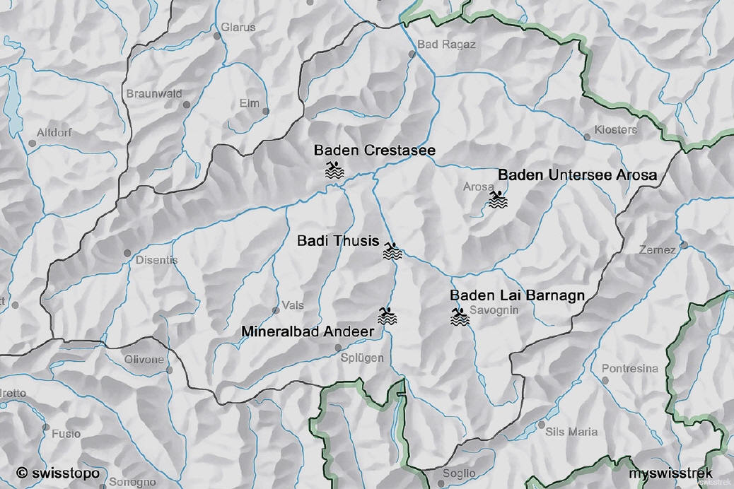 Lage Baden & Wellness Graubünden