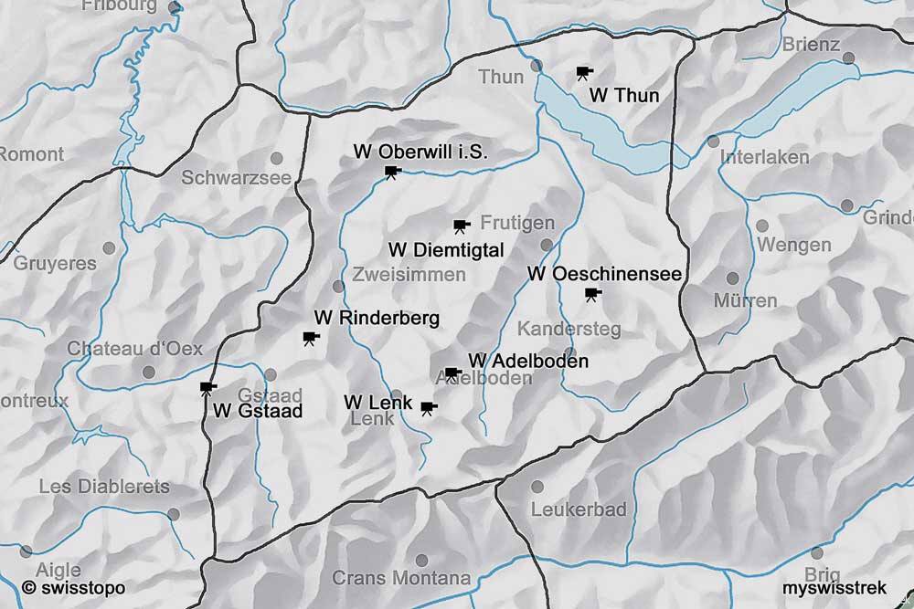 Karte-Webcams-Berner-Oberland