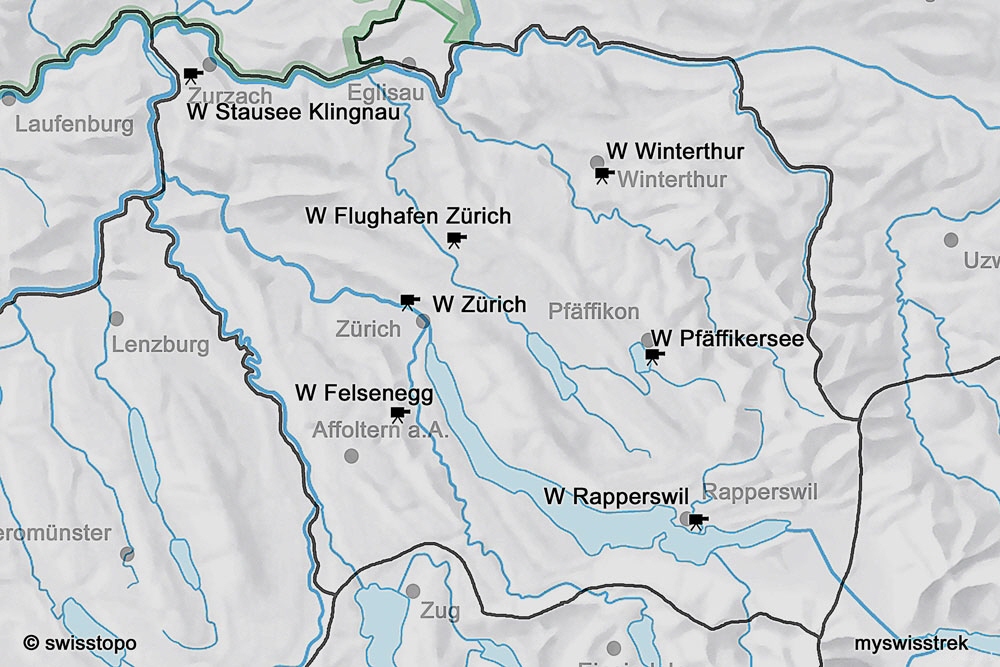 Karte-Webcams-Region-Z&uuml;rich