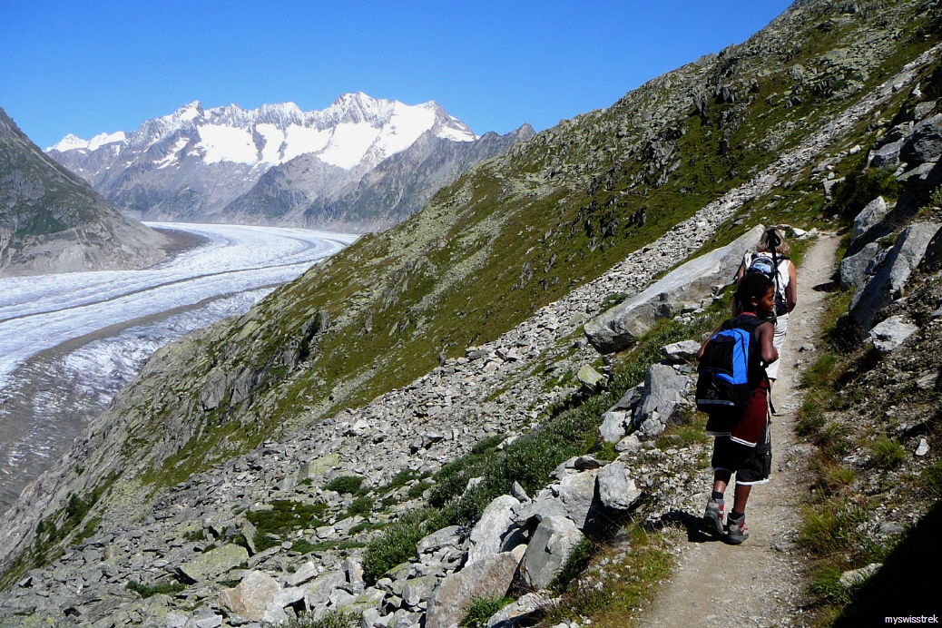 Aletschgletscher - Wanderung bei Fiesch