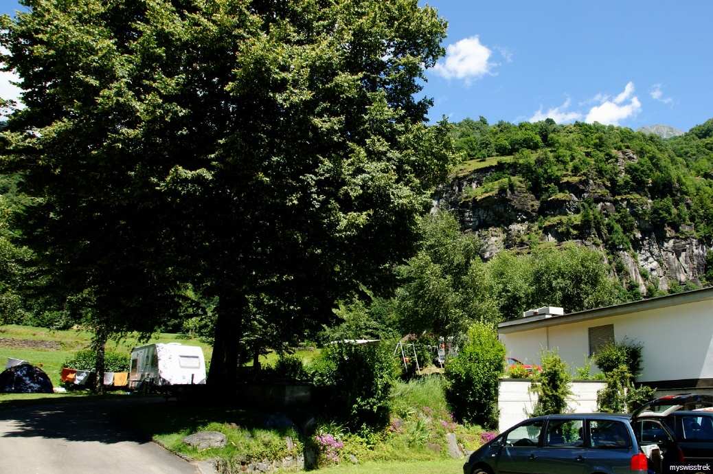 Zeltplatz Gottardo - Camping bei Bedretto
