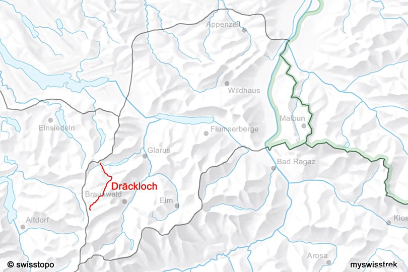 Dräckloch - Wandern bei Glarus - myswisstrek